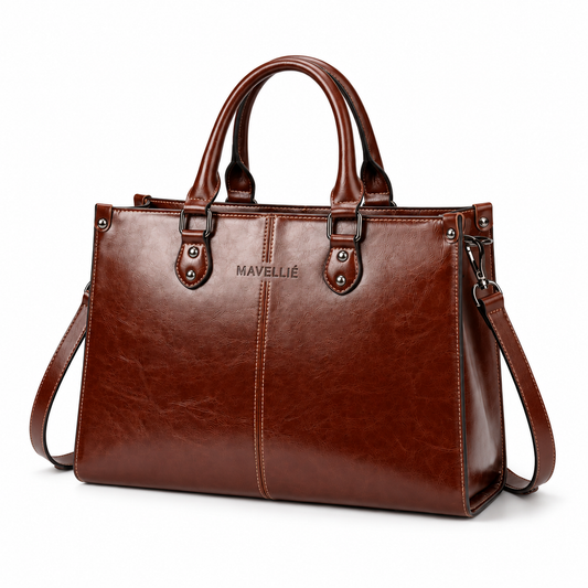 Bolsa Executiva Feminina Mavellié Signature com Alça de Ombro