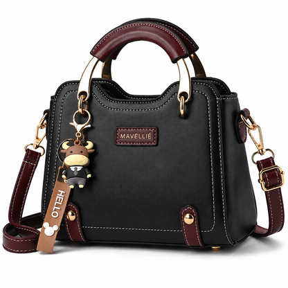 Bolsa Feminina Mavellié Alessia Elegante Couro Premium Alça Dupla