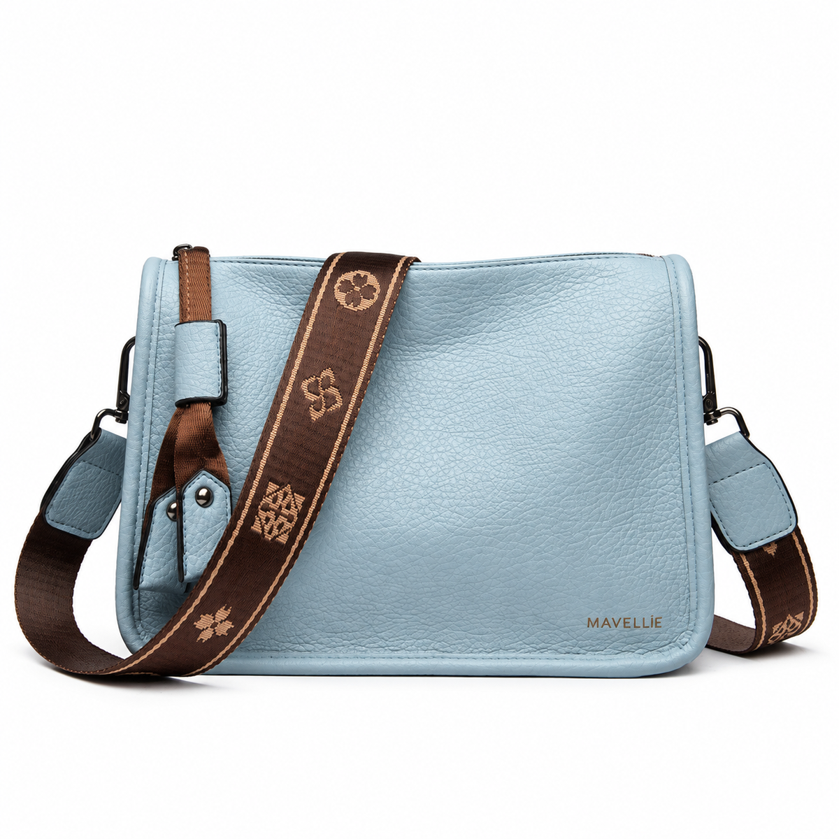 Bolsa Transversal Feminina Mavellié Milano Heritage em Couro