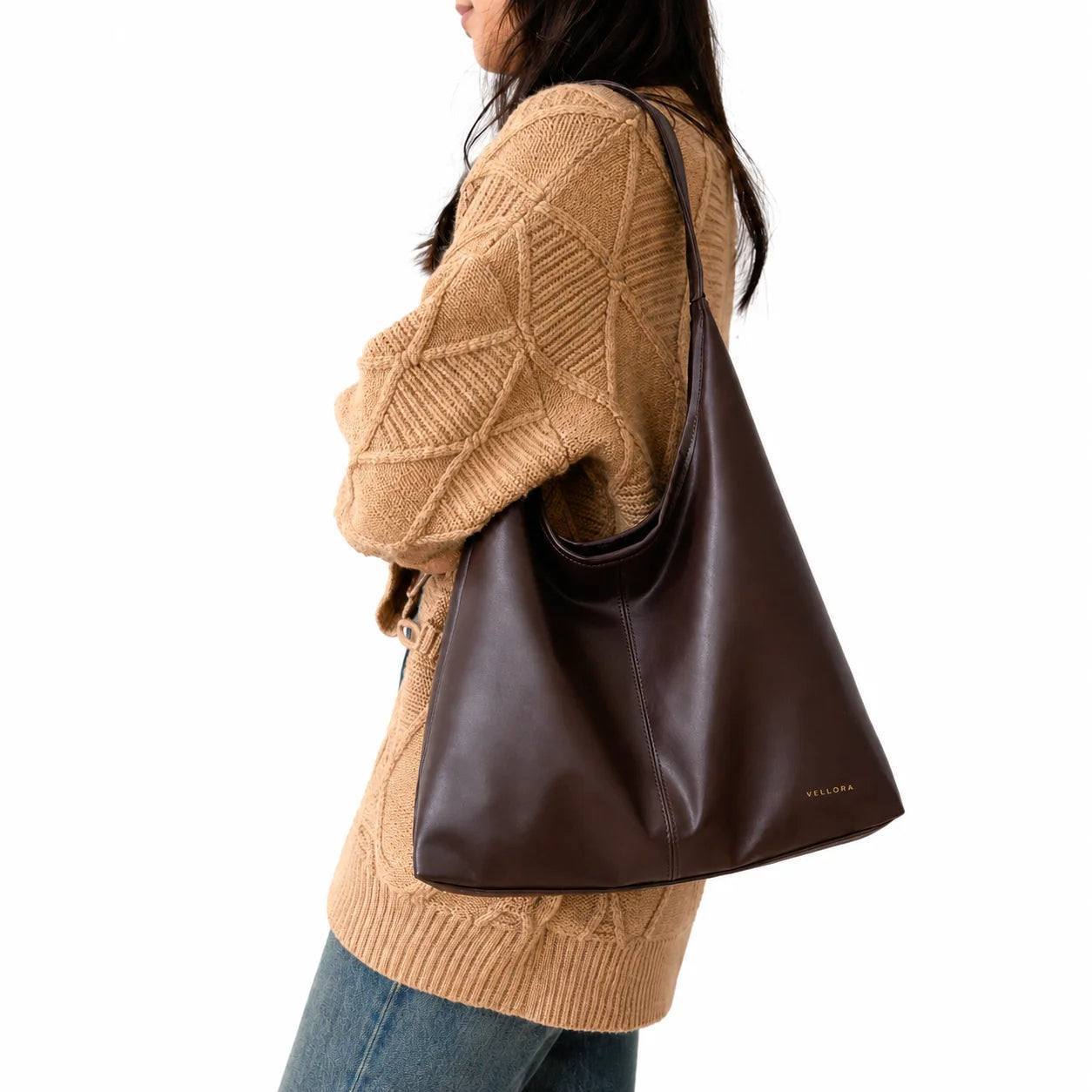 Bolsa Hobo Minimalista Feminina Verona