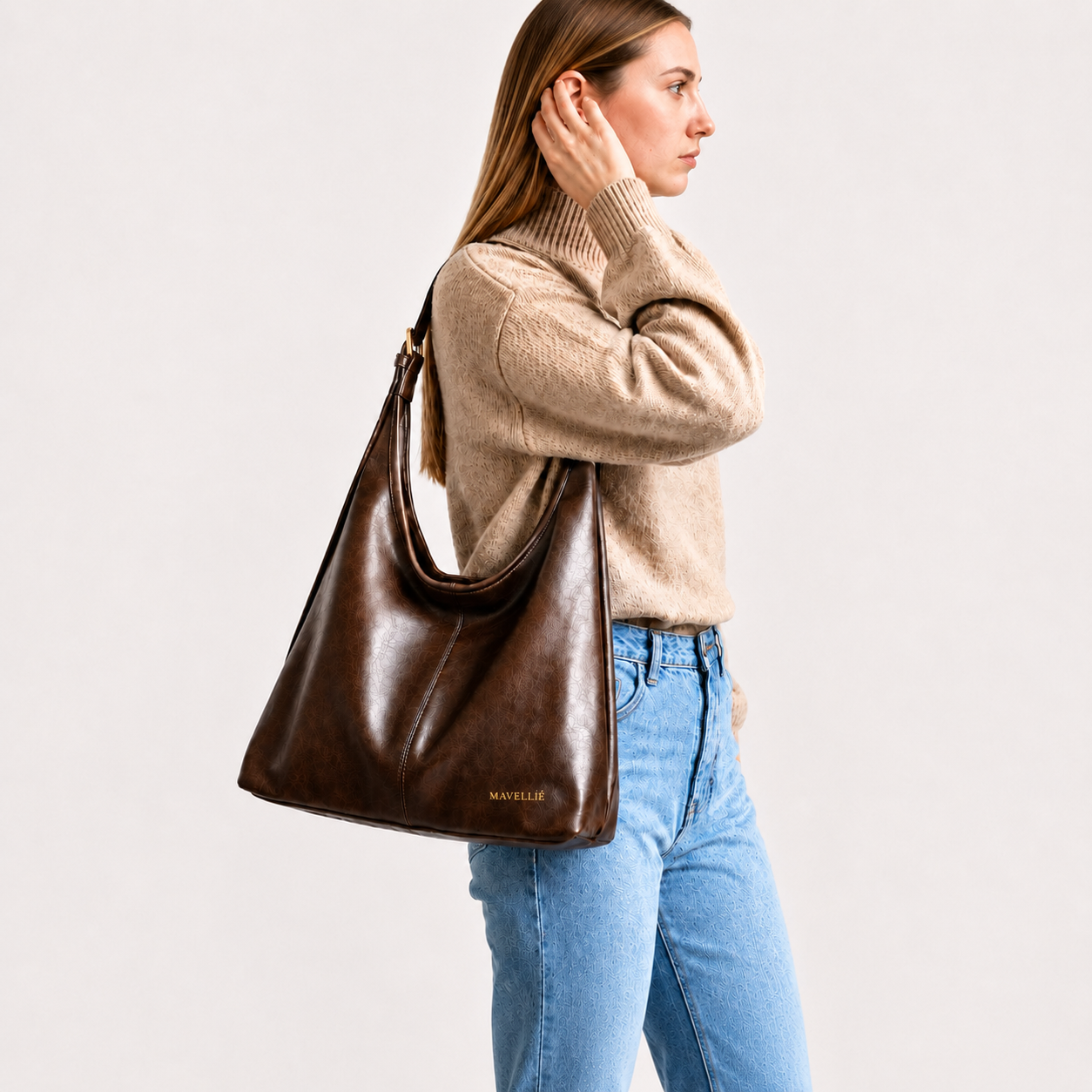 Bolsa Hobo Minimalista Feminina Verona