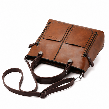Bolsa Tote Feminina Mavellié Florence com Bolsos Frontais